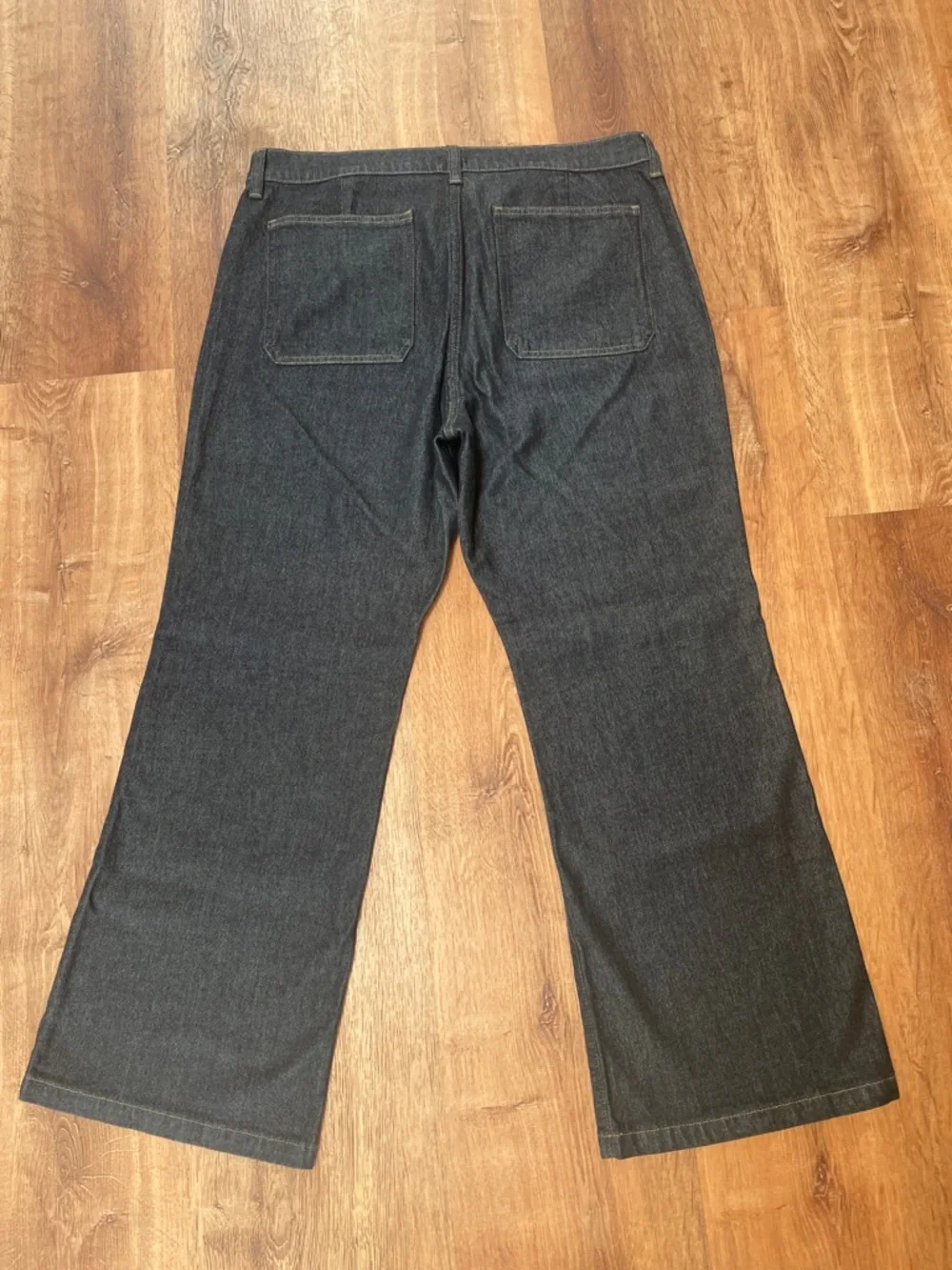 J Crew High Rise Kickout Sailor Jeans Size 31 Blue Rinse Wash Flare #